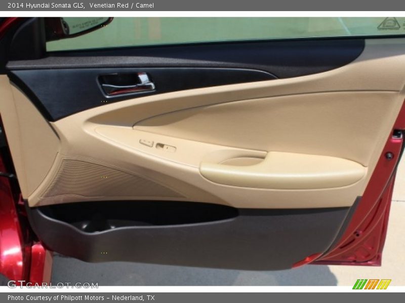 Venetian Red / Camel 2014 Hyundai Sonata GLS