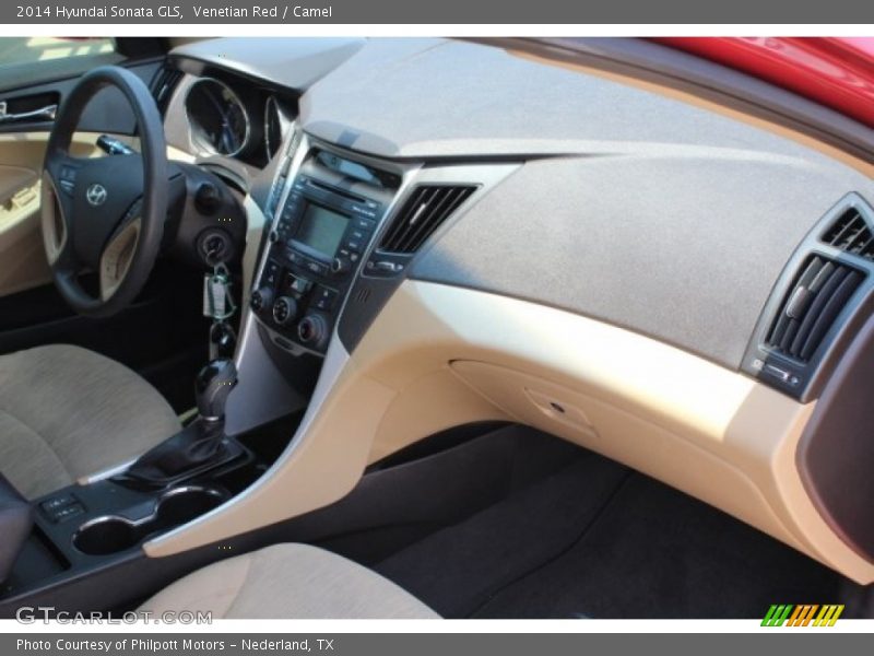 Venetian Red / Camel 2014 Hyundai Sonata GLS
