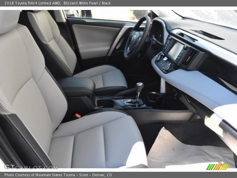 Blizzard White Pearl / Black 2018 Toyota RAV4 Limited AWD