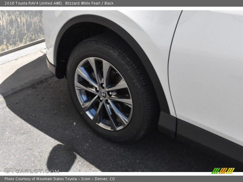 Blizzard White Pearl / Black 2018 Toyota RAV4 Limited AWD