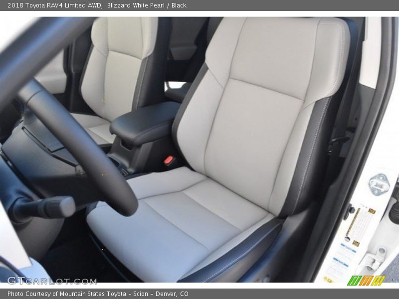 Blizzard White Pearl / Black 2018 Toyota RAV4 Limited AWD