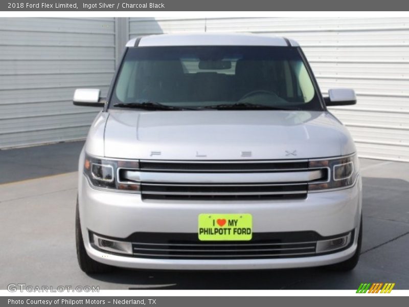 Ingot Silver / Charcoal Black 2018 Ford Flex Limited