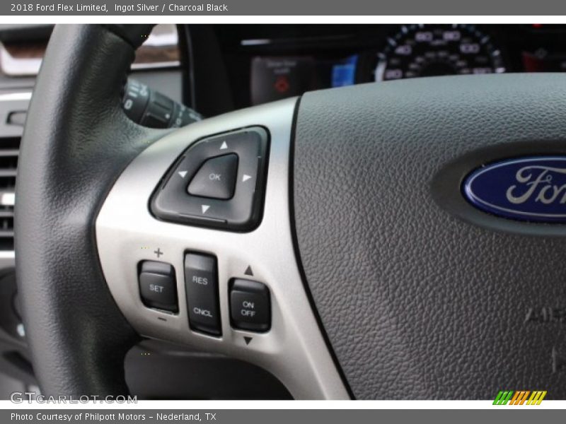 Ingot Silver / Charcoal Black 2018 Ford Flex Limited