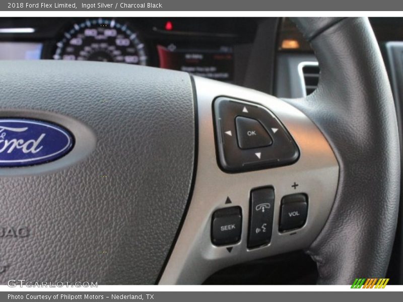 Ingot Silver / Charcoal Black 2018 Ford Flex Limited