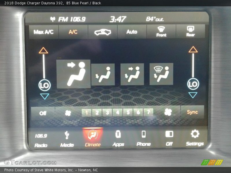 B5 Blue Pearl / Black 2018 Dodge Charger Daytona 392