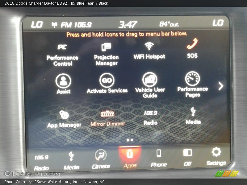 B5 Blue Pearl / Black 2018 Dodge Charger Daytona 392