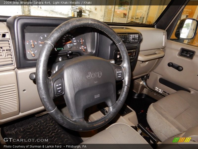 Light Khaki Metallic / Khaki 2004 Jeep Wrangler Sahara 4x4