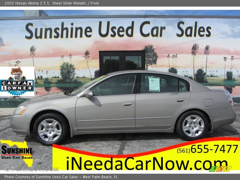 Sheer Silver Metallic / Frost 2003 Nissan Altima 2.5 S
