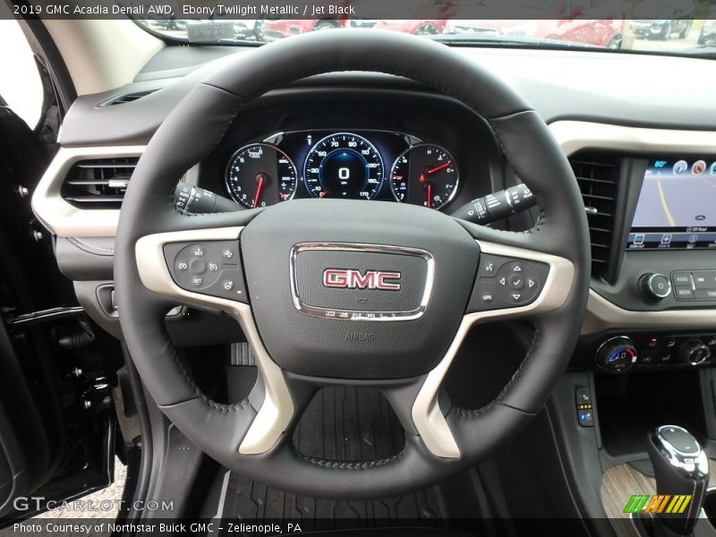 Ebony Twilight Metallic / Jet Black 2019 GMC Acadia Denali AWD