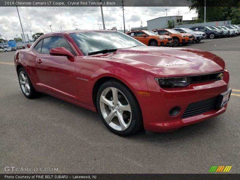 Crystal Red Tintcoat / Black 2014 Chevrolet Camaro LT Coupe