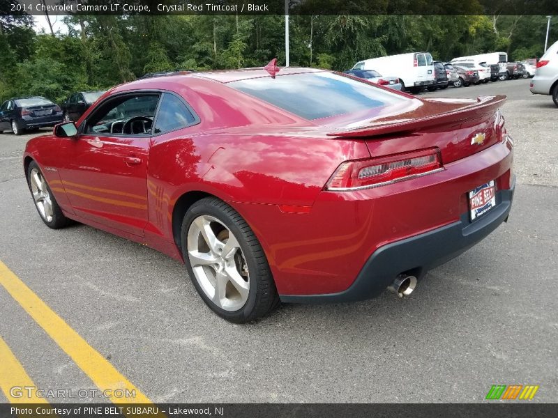 Crystal Red Tintcoat / Black 2014 Chevrolet Camaro LT Coupe