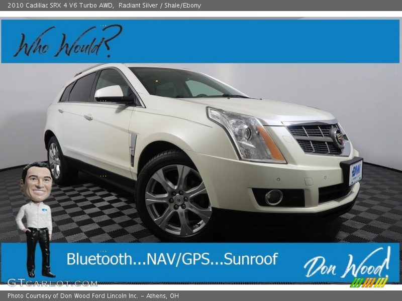 Radiant Silver / Shale/Ebony 2010 Cadillac SRX 4 V6 Turbo AWD