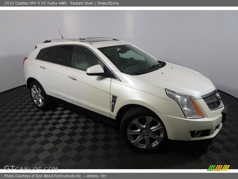 Radiant Silver / Shale/Ebony 2010 Cadillac SRX 4 V6 Turbo AWD