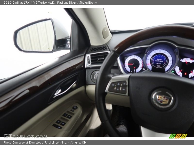 Radiant Silver / Shale/Ebony 2010 Cadillac SRX 4 V6 Turbo AWD
