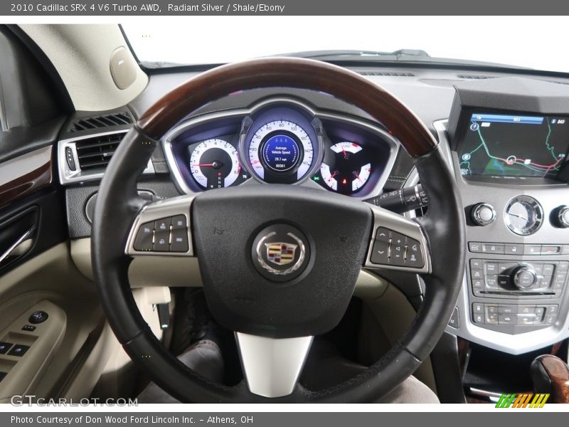 Radiant Silver / Shale/Ebony 2010 Cadillac SRX 4 V6 Turbo AWD