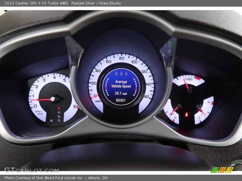 Radiant Silver / Shale/Ebony 2010 Cadillac SRX 4 V6 Turbo AWD