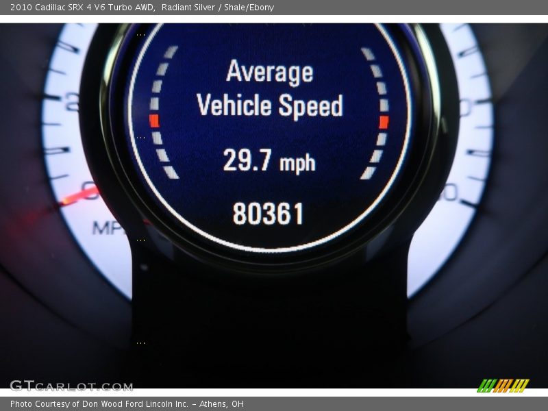 Radiant Silver / Shale/Ebony 2010 Cadillac SRX 4 V6 Turbo AWD