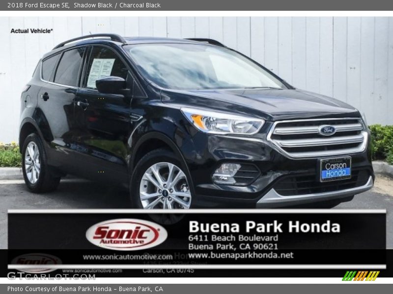 Shadow Black / Charcoal Black 2018 Ford Escape SE