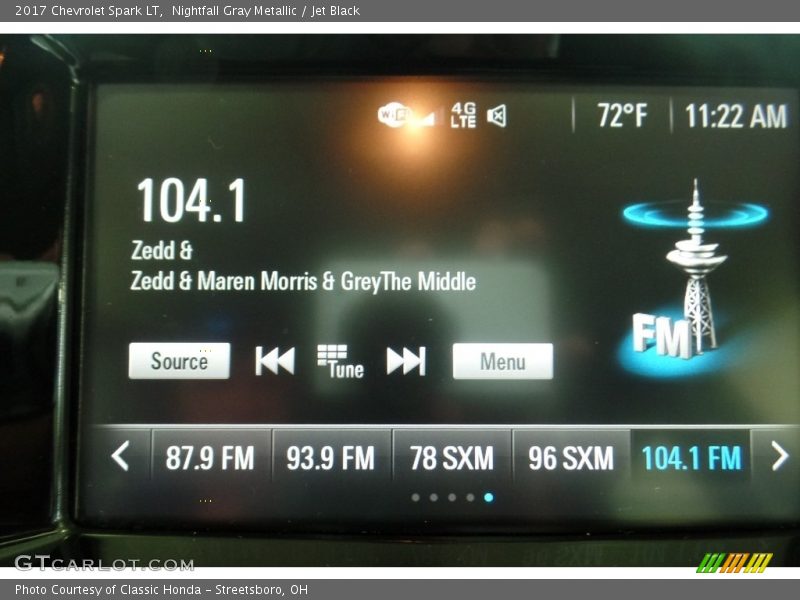 Nightfall Gray Metallic / Jet Black 2017 Chevrolet Spark LT