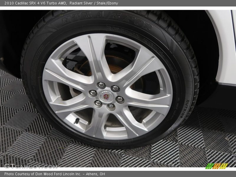 Radiant Silver / Shale/Ebony 2010 Cadillac SRX 4 V6 Turbo AWD