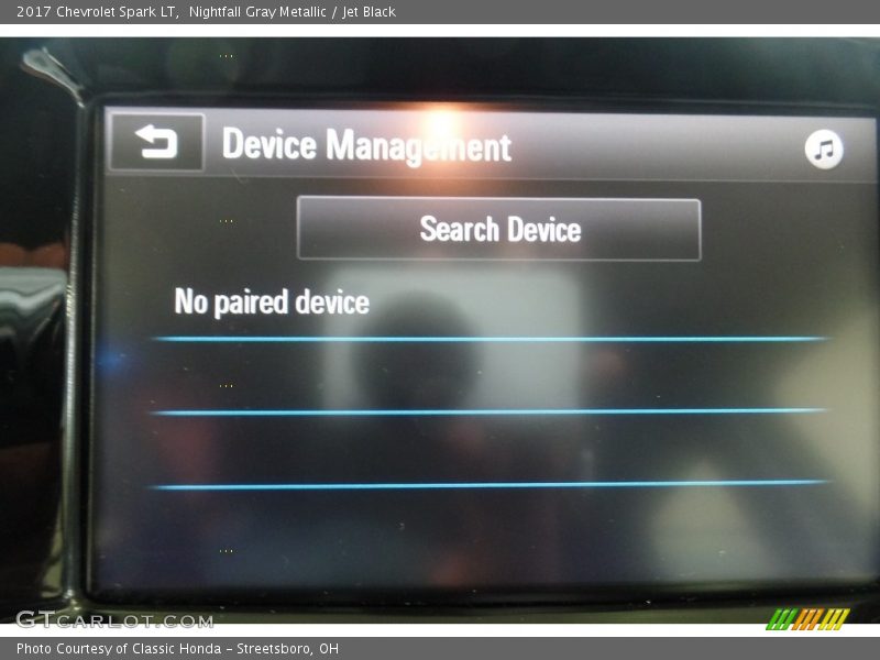 Nightfall Gray Metallic / Jet Black 2017 Chevrolet Spark LT