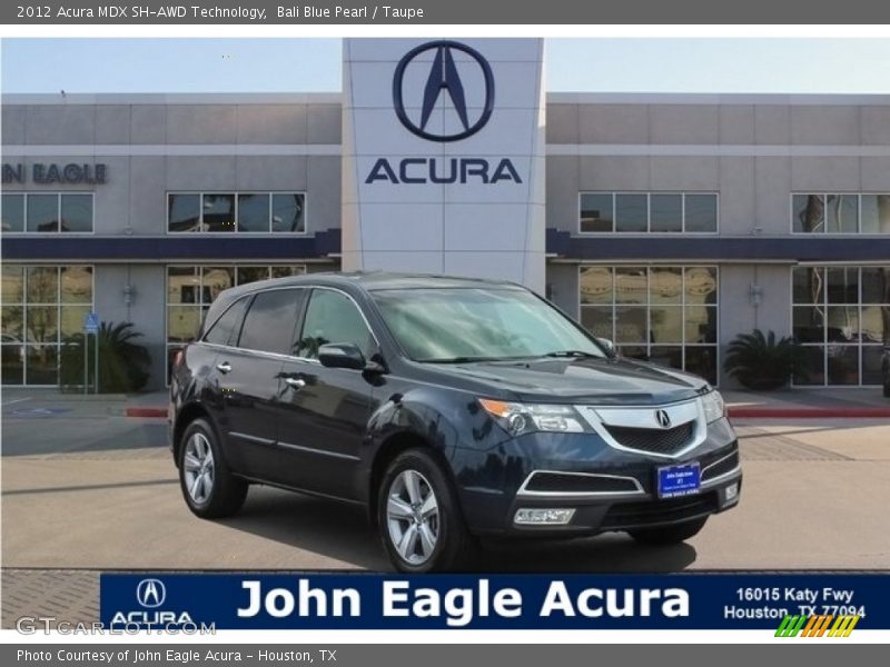 Bali Blue Pearl / Taupe 2012 Acura MDX SH-AWD Technology