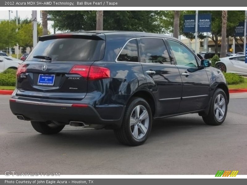 Bali Blue Pearl / Taupe 2012 Acura MDX SH-AWD Technology