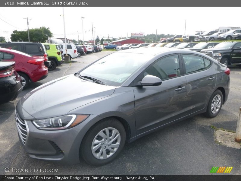 Galactic Gray / Black 2018 Hyundai Elantra SE