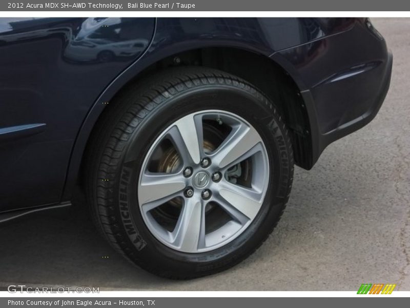 Bali Blue Pearl / Taupe 2012 Acura MDX SH-AWD Technology