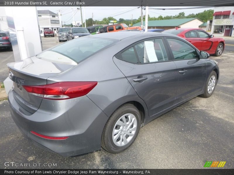 Galactic Gray / Black 2018 Hyundai Elantra SE