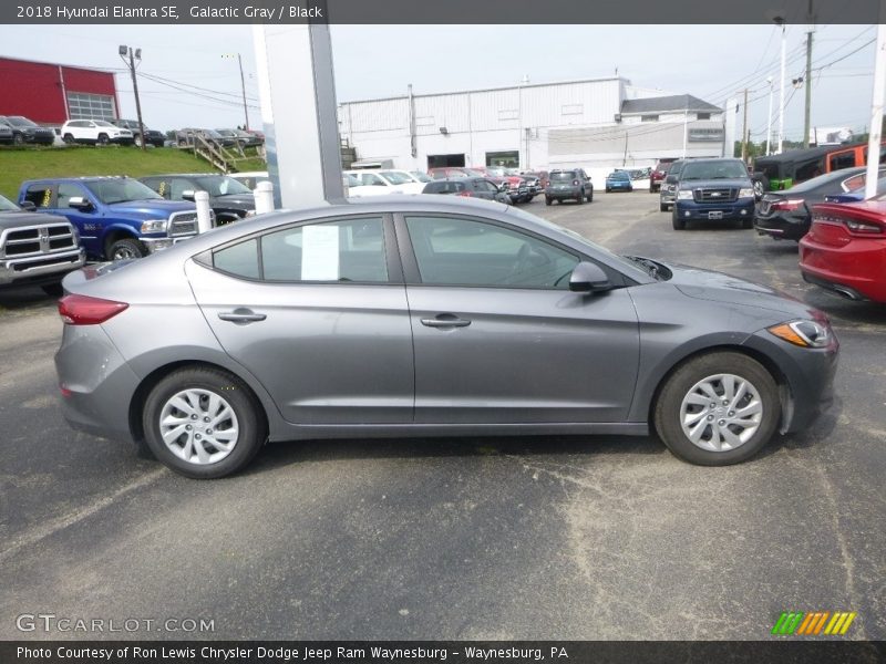 Galactic Gray / Black 2018 Hyundai Elantra SE