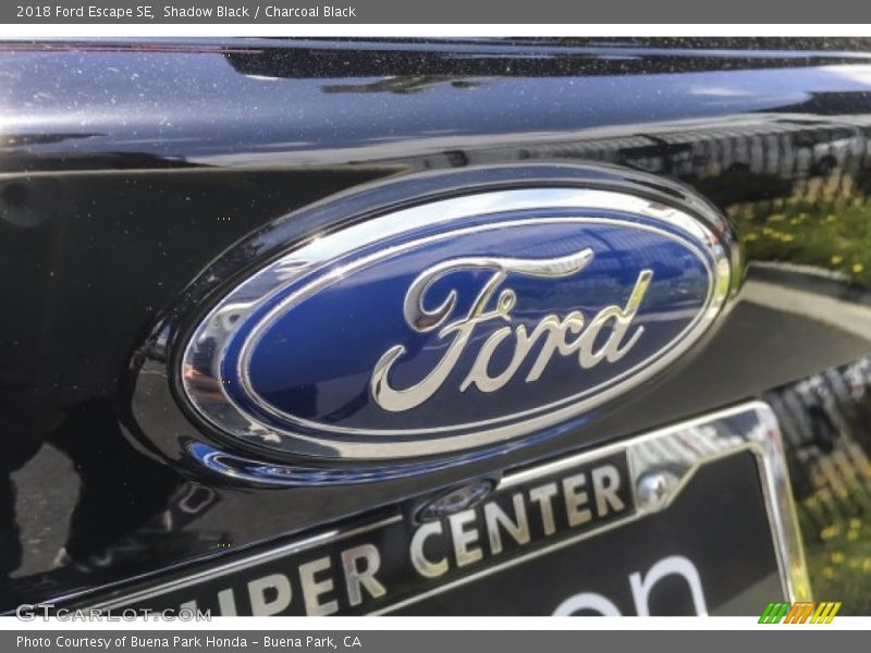 Shadow Black / Charcoal Black 2018 Ford Escape SE