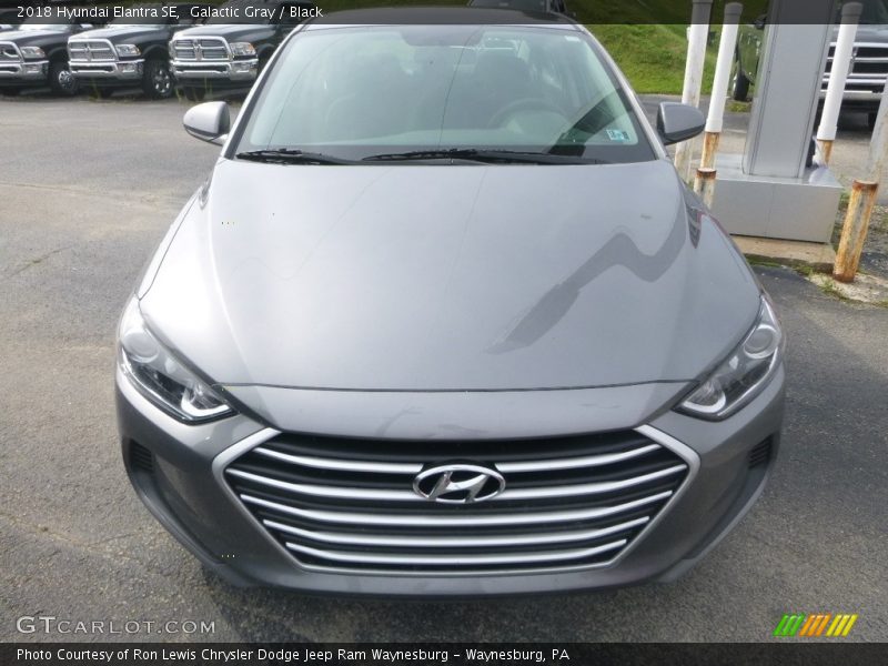 Galactic Gray / Black 2018 Hyundai Elantra SE