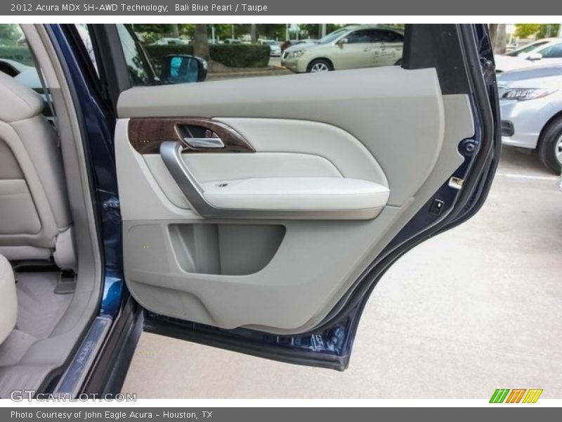 Bali Blue Pearl / Taupe 2012 Acura MDX SH-AWD Technology