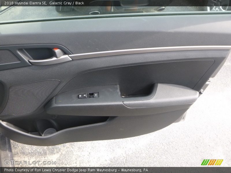 Galactic Gray / Black 2018 Hyundai Elantra SE