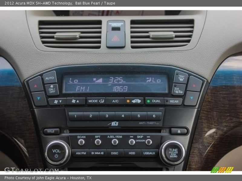 Bali Blue Pearl / Taupe 2012 Acura MDX SH-AWD Technology