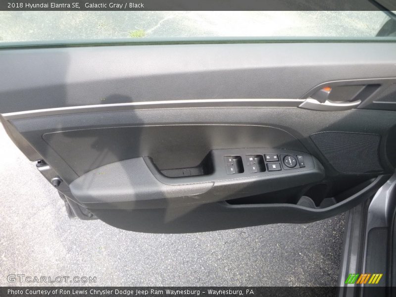 Galactic Gray / Black 2018 Hyundai Elantra SE