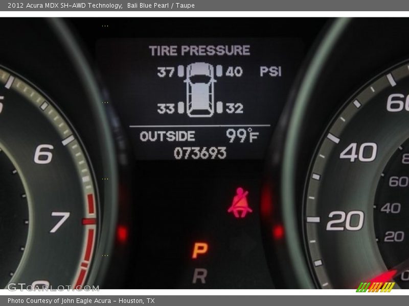 Bali Blue Pearl / Taupe 2012 Acura MDX SH-AWD Technology
