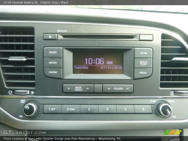 Galactic Gray / Black 2018 Hyundai Elantra SE