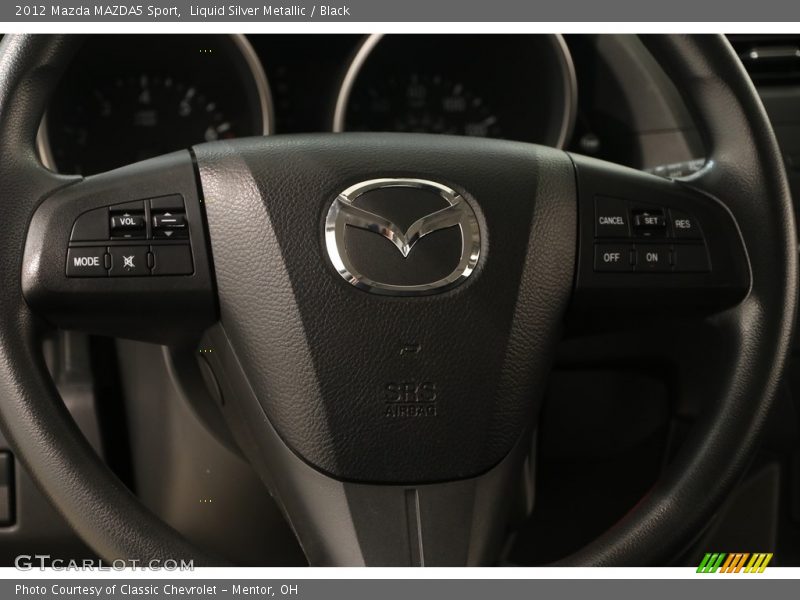 Liquid Silver Metallic / Black 2012 Mazda MAZDA5 Sport