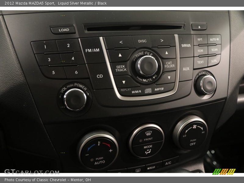Liquid Silver Metallic / Black 2012 Mazda MAZDA5 Sport
