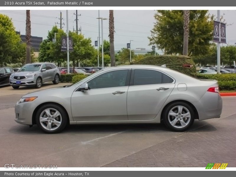 Palladium Metallic / Taupe 2010 Acura TSX Sedan
