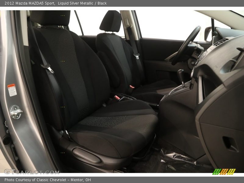 Liquid Silver Metallic / Black 2012 Mazda MAZDA5 Sport