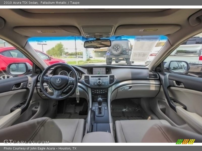 Palladium Metallic / Taupe 2010 Acura TSX Sedan