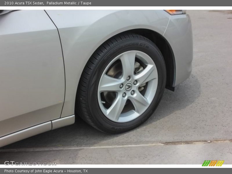 Palladium Metallic / Taupe 2010 Acura TSX Sedan