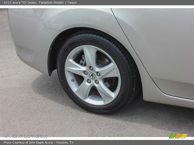 Palladium Metallic / Taupe 2010 Acura TSX Sedan