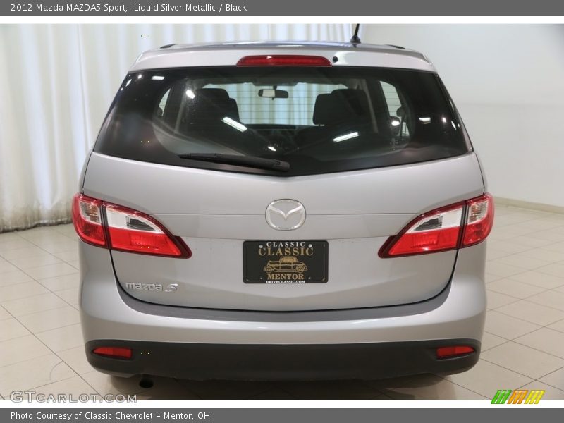 Liquid Silver Metallic / Black 2012 Mazda MAZDA5 Sport