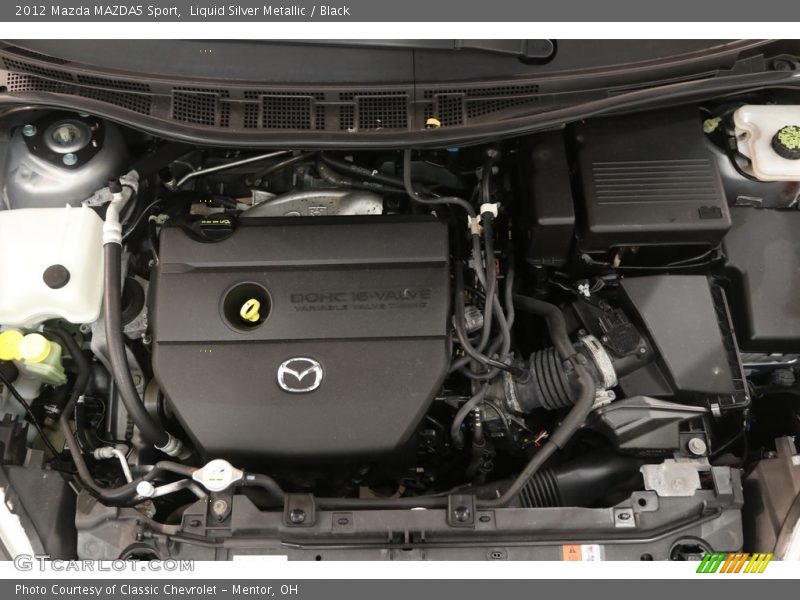 Liquid Silver Metallic / Black 2012 Mazda MAZDA5 Sport