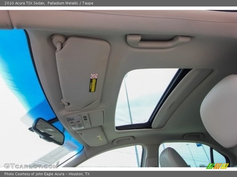 Palladium Metallic / Taupe 2010 Acura TSX Sedan