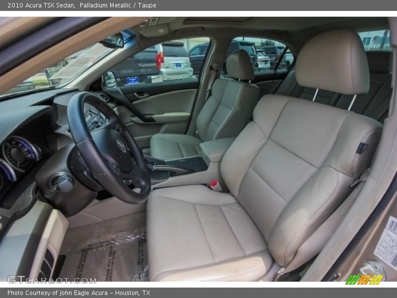 Palladium Metallic / Taupe 2010 Acura TSX Sedan